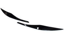 For 2005-2011 BMW 3-Series E90 Sedan Eyebrow Cover Trim Headlight Eyelids Glossy Black