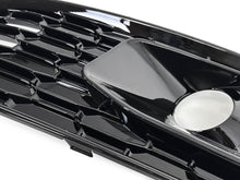 Pair Front Bumper Fog Light Grilles w/ ACC Caps Audi A4 S-Line S4 2017-2019