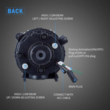 Full LED Headlights with Animated DRL for Jeep Wrangler JL & Gladiator 2018–2024