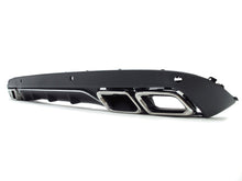 Black Rear Diffuser + Chrome Tips For Mercedes-Benz C-Class W205 S205 C300 NON-AMG 2015-2021