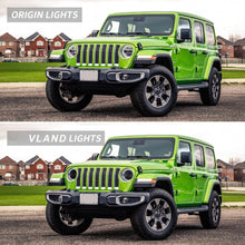 Full LED Headlights with Animated DRL for Jeep Wrangler JL & Gladiator 2018–2024