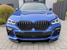 Glossy Black Single Slat Front Kidney Grille Grill for BMW X6 G06 2020-2023 fg116