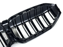 Dual Slats M-Color Front Bumper Grille Gloss Black fit for BMW 3-Series G20 LCI 330i m340i 2023+