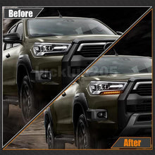 LED Daytime Running Light Flowing Turn Signal For Toyota Hilux Revo 2020 2021