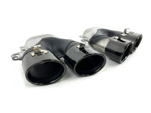 C43 Style Rear Diffuser + Round Tips for Mercedes W205 C200 C250 C300 Sedan 2015-2021 Non-AMG