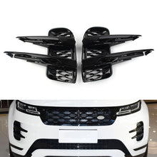 Pair Black Front Bumper Fog Light Grille Cover Bezels For Land Rover Range Rover Evoque L551 2019-2025