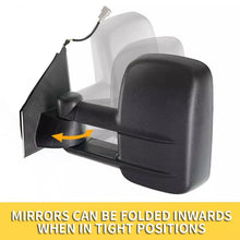 2x L+R Extendable Towing Mirrors For Mazda BT-50 UP UR 2012-2019 Black