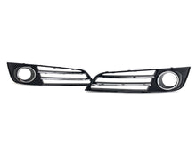 Left+Right Front Bumper Fog Light Grilles For Audi A8 D4 2011-2014