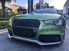 RS5 Style Badgeless Gloss Black Honeycomb Front Grille For Audi A5 S5 B8.5 2013–2016