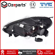 Pair / Set LH+RH Head Light Front Lamp (Iron Grey) For Fiat Punto 2010~2015