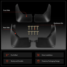 4x Front & Rear Splash Guard Mud Flap Mudguards for Ford Fiesta WG WZ 2015-2023 Hatchback