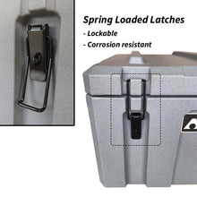 50L Poly Tool Box Storage Grey Case Heavy Duty Waterproof Cargo Box