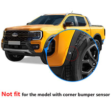 4pcs Front Fender Flares Wheel Arch w/o Sensor Cutout For Ford Ranger PY Next Gen 2022-2025 XL XLS