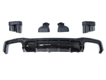 Glossy Black Rear Diffuser Lip + Exhaust Tips for Audi A7 Sedan S-Line 2019-2023 di85
