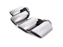 3-Layer Exhaust Tips Tail Pipes For Porsche Macan Base 2.0L 2019-2023 Brushed/Silver/Black