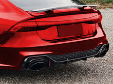 For 2019-2024 Audi C8 A7 S-line Gloss Black Rear Diffuser RS7 Style w/ Exhaust Tips Replacement