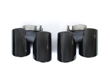 For 2013-2015 Porsche 911 Carrera 991.1 Sport Exhaust Tips Tailpipe Black/Chrome