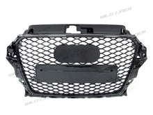 Gloss Black Sport Mesh Honeycomb Front Grille For Audi A3/S3 8V 2013–2016