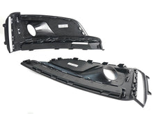 Black+Chrome Fog Light Grille Bezels For Audi A5 S-Line S5 2018 2019