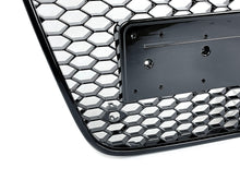 Glossy Black Front Mesh Grille Grill For Audi A6 S6 C7 2012-2015 fg146