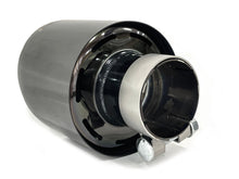 Universal 70mm Inlet Black Exhaust Tips Pair for Audi BMW Mercedes Models
