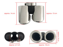 Stainless Chrome Muffler Tips Fit Land Rover Defender L663 90/110 P300 P400 Petrol