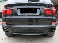 Chrome Exhaust Pipe Muffler Tips + Black Covers For BMW X5 E70 3.0si 30i 35d 2007-2010 et48