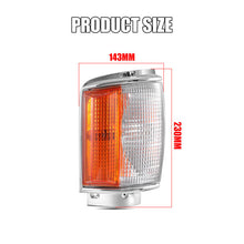Pair Corner Indicator Light Chrome Trim for Toyota Hilux 4x4 LN65 YN65 YN67 1983-1988 - NO bulbs