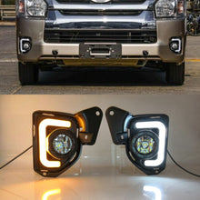 LED DRL Daytime Running Light Fog Lamps Turn Signal For Toyota Hiace 2014-2018