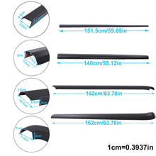 4pcs Tailgate Cover Trim Rear Protector Trim for Ford Ranger 2012-2022 Dual Cab Black