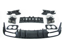 C43 AMG Style Rear Diffuser + Round Exhaust Tips For Mercedes-Benz W205 C205 C300 C43 Coupe AMG 2015-2021