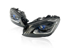Maybach Style LED Headlights For 2015-2021 Mercedes C-Class W205 W/Blue DRL