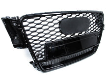 RS5 Style Gloss Black Honeycomb Front Grille For Audi A5 S5 B8 8T 2008–2012