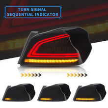 Smoke Tail Lights Fits 2015-2021 Subaru WRX STI LED Sequential Signal Bar Lamps