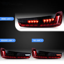 Pair Cherry Red OLED Tail Lights for BMW 3 Series G20 G80 M3 GTS 2019-2022