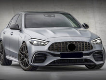 Gloss Black GTR Style Front Grille for 2022–2023 Mercedes-Benz W206 C-Class AMG Bumper