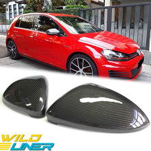 Real Carbon Fiber Mirror Covers for VW Golf MK7 MK7.5 GTI R TDI TSI