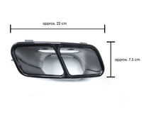 Black Rear Diffuser w/ Exhaust Tips for Mercedes A-Class W176 AMG Bumper 2016-2018 di17