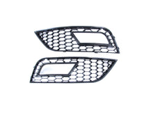 Gloss Black Fog Light Grille Covers For Audi A4 B8.5 2013-2016 Non S-Line