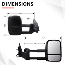 L+R Electric Extendable Towing Mirrors 2012-2021 Ford Ranger PX Everest Indicator