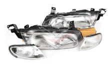 Set 4 Pcs Pair LH+RH Head Light Headligths + Corner Lamp For Ford Falcon EL 1996-1998