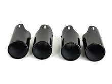 For 2017-2022 Porsche Panamera 4S Black Sport Exhaust Tips Tailpipe et165