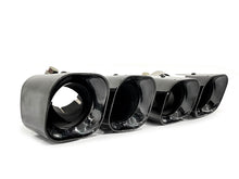 Kahn Style Black Quad Exhaust Tips Land Rover Defender 90/110 2.0 3.0