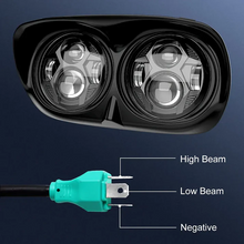 Dual LED Headlight for Harley Motorcycle Road Glide 2004-2013