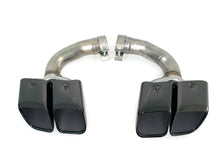 Turbo Square Exhaust Muffler Tips for Porsche Cayenne 9Y0 Base Petrol 2019-2024