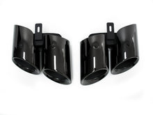 Gloss Black Exhaust Tips Tailpipe For 2017-2022 Porsche Panamera 971 et158