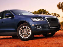 Black+Chrome Fog Light Grille Covers Left+Right Audi Q5 Non-S-Line 2009-2012