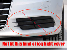 All Black Fog Light Grille Covers Left+Right Audi A6 C7 S-Line S6 2012-2015