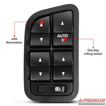 Master Window Switch White Illumination for Ford Falcon BA BF 2002-2008