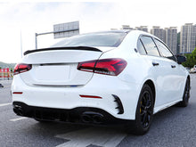 Gloss Black Rear Bumper Vents for Mercedes W177 Sedan A35 AMG 2019-2024